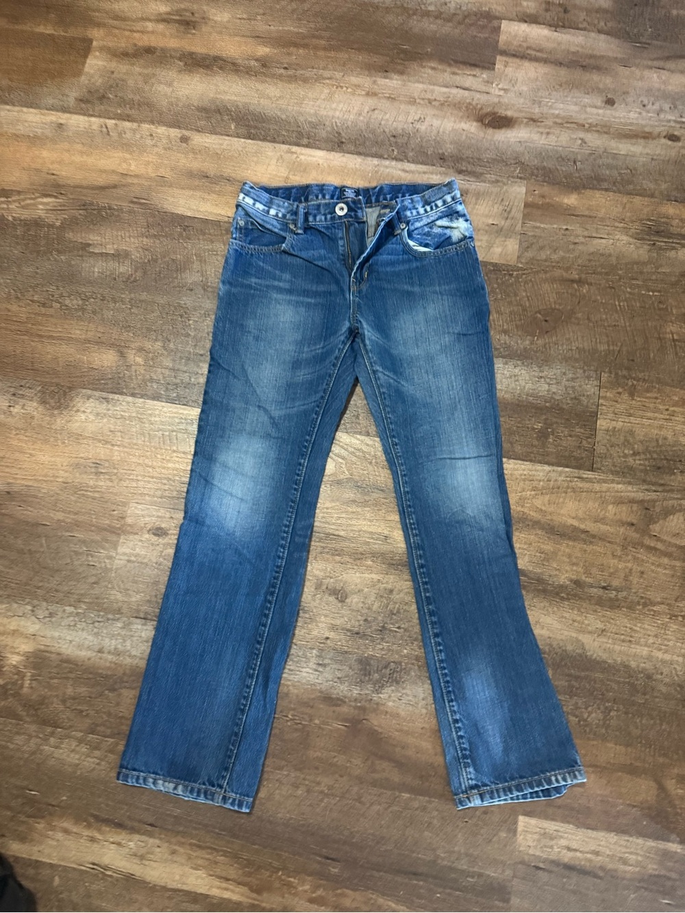 GAP Boys Blue Faded Bootcut Jeans